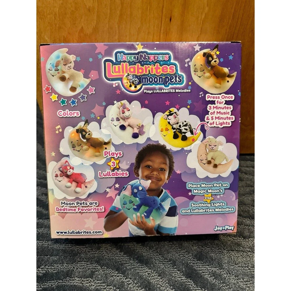 New Happy Nappers Lullabrites Moon Pet - Blue Elephant - Picture 6 of 6